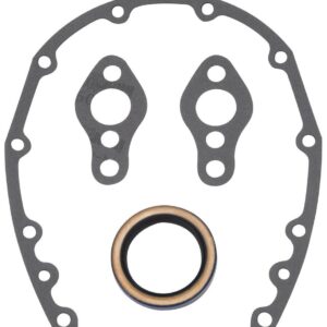 EDELBROCK SBC Timing Cover Gasket  and Oil Seal Kit 6997