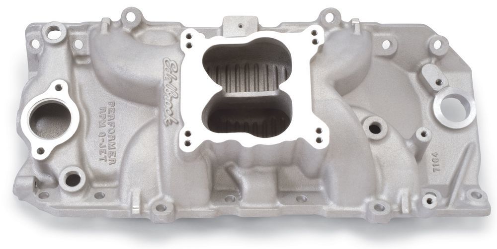 EDELBROCK BBC Performer RPM 2-O Q-Jet Manifold - 396-502 7164