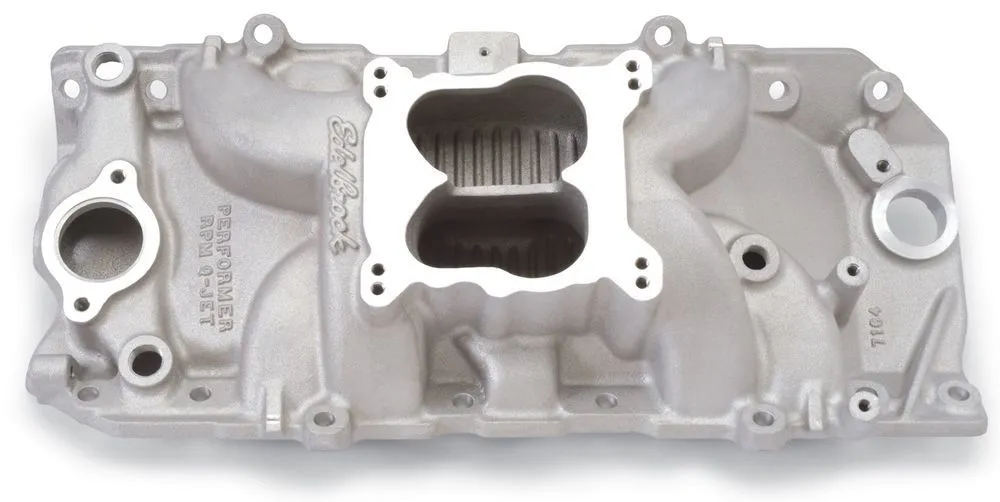 EDELBROCK BBC Performer RPM 2-O Q-Jet Manifold - 396-502 7164