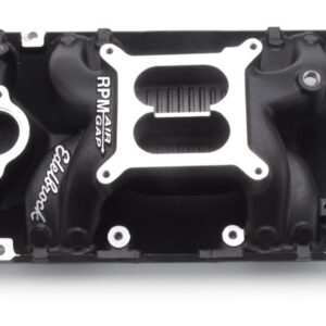 EDELBROCK SBC Performer RPM A/G Manifold - Black 75163