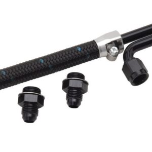 EDELBROCK Dual Quad Fuel Line Kit Clear/Black Finish 80913