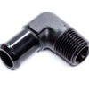 EDELBROCK Hose End  90-deg 1/2npt to 3/4 Barb  Black 8165