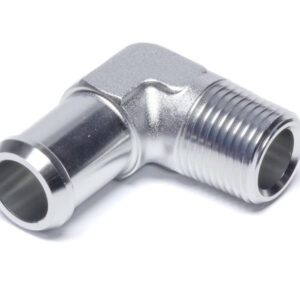 EDELBROCK Hose End  90-deg 1/2npt to 3/4 Barb  Clear 8166