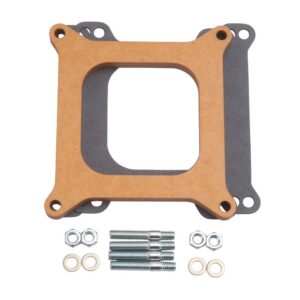 EDELBROCK Carburetor Spacer - 1/2 Thick - Wood 8724