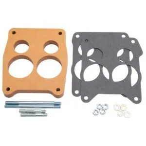 EDELBROCK Carburetor Spacer- 3/4in 4-Hole - Wood 8726