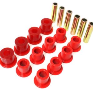ENERGY SUSPENSION 87-94 CJ Frt & Rr Sprng Bush Set Red 2.2107R