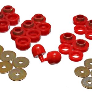 ENERGY SUSPENSION Body Mount Bushings Jeep Red 2.4107R