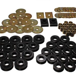ENERGY SUSPENSION 55-57 Chevy Body Mounts Black (2 Door Hard Top) 3.4120G
