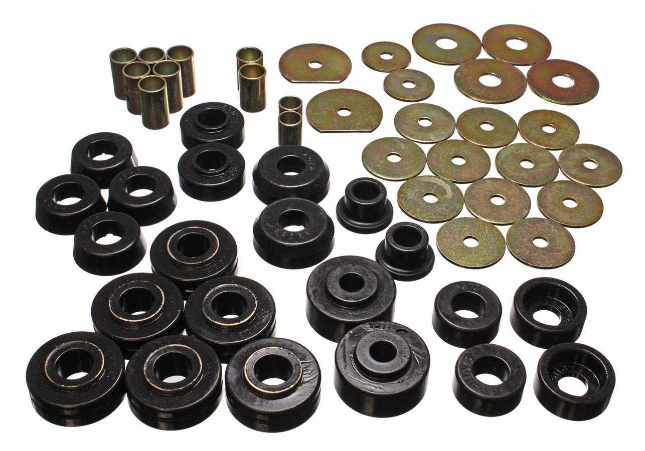 ENERGY SUSPENSION 65-70 Chev Body Mounts Black 3.4138G