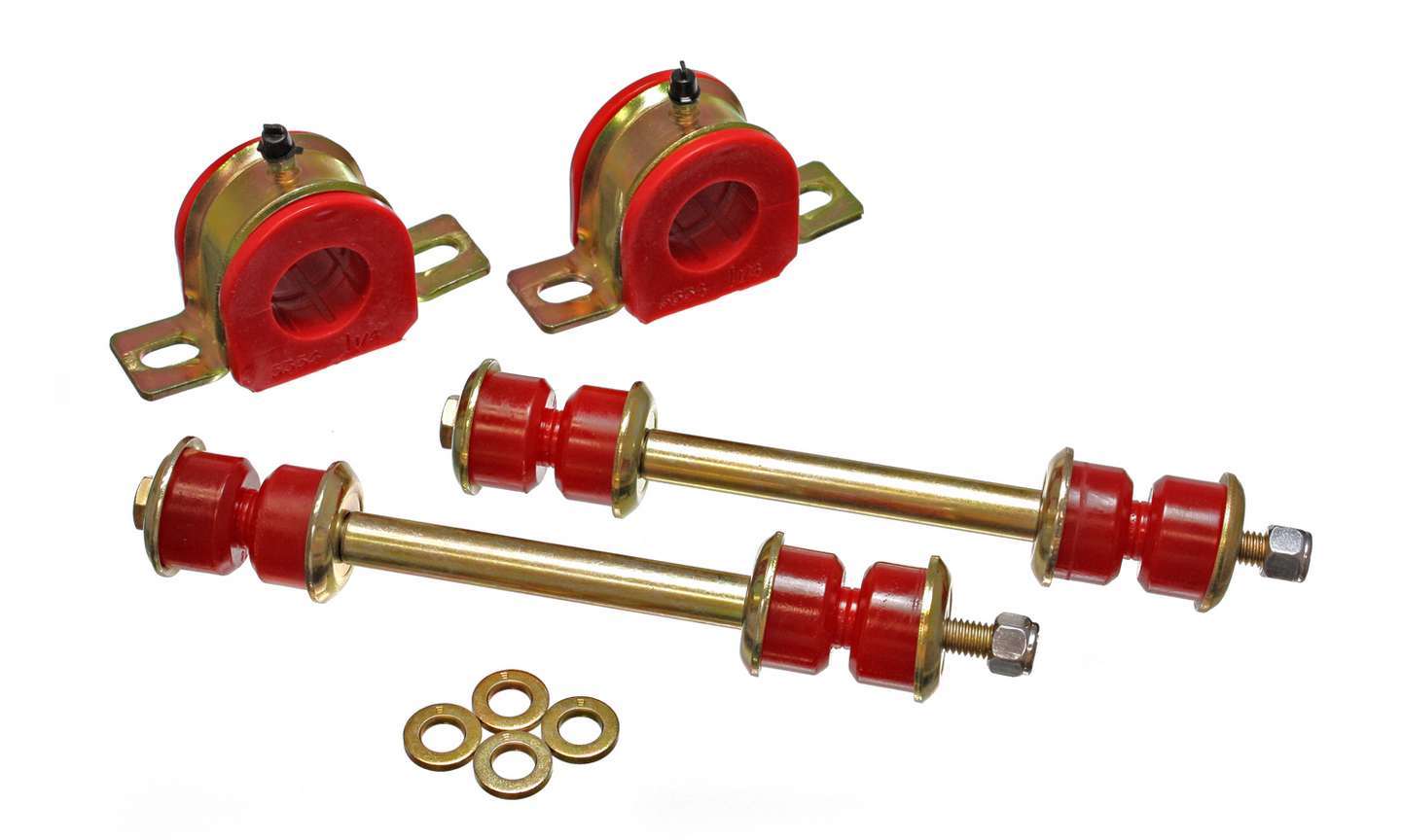 ENERGY SUSPENSION Front Sway Bar Bushing Set 32MM Red 3.5214R