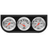 EQUUS 1-1/2 Dia Triple Gauge Set w/Black Panel E5100