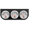 EQUUS 2.0 Dia Triple Gauge Set w/Black Panel E5200