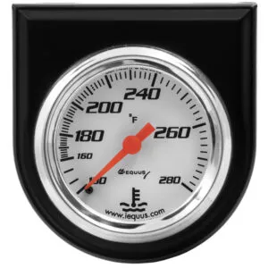 EQUUS 2.0 Dia Water Temp Gauge w/Black Panel E5242