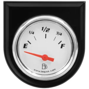 EQUUS 2.0 Dia Fuel Level Gauge w/Black Panel E5362