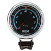 EQUUS 3-3/8 Dia Tachometer 8000 RPM Black Dial E6078