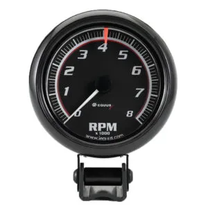 EQUUS 2-1/2 Dia Tachometer 8000 RPM Black Dial E6086