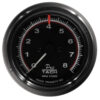 EQUUS 3-3/8 Dia Tachometer 8000 RPM Black Dial E6088