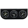 EQUUS 1-1/2 Dia Triple Gauge Set w/Black Panel E6100