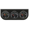 EQUUS 2.0 Dia Triple Gauge Set w/Black Panel E6200