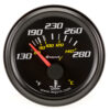 EQUUS 2.0 Dia Water Temp Gauge Black  130-280 E6232