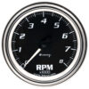 EQUUS 3-3/8 Dia Tachometer 8000 RPM Chrome E7068