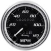 EQUUS 3-3/8 Dia Speedometer 0-120 MPH Chrome Mech E7072