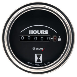 EQUUS 2.0 Dia Hourmeter Gauge Chrome E7210