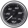 EQUUS 2.0 Dia Oil Pressure Gauge Chrome  0-100psi E7244