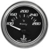 EQUUS 2.0 Dia Water Temp Gauge Chrome  100-280 E7262