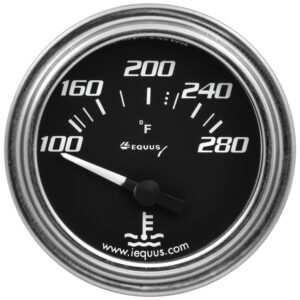 EQUUS 2.0 Dia Water Temp Gauge Chrome  100-280 E7262