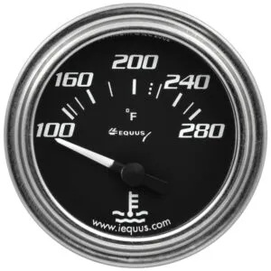 EQUUS 2.0 Dia Water Temp Gauge Chrome  100-280 E7262