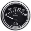 EQUUS 2.0 Dia Voltmeter Gauge Chrome 8-18 Volts E7268