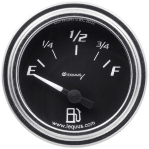 EQUUS 2.0 Dia Fuel Level Gauge Chrome E7362