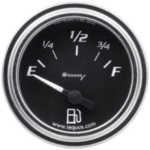 EQUUS 2.0 Dia Fuel Level Gauge Chrome E7362