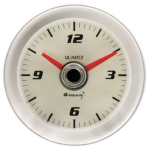 EQUUS 2.0 Dia Quartz Clock 12-Hour 360 Degree Sweep E8000