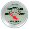 EQUUS 1-1/2 Dia Water Temp Gauge Silver  100-280 E8162