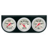 EQUUS 2.0 Dia Triple Gauge Set w/Black Panel E8200