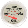 EQUUS 2.0 Dia Oil Temp Gauge Silver  100-280 E8243
