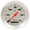 EQUUS 2.0 Dia Boost Gauge Silver  60psi E8256