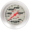EQUUS 2-5/8 Dia Water Temp Gauge Silver  130-280 E8442