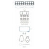 FEL-PRO Engine Gasket Set - GM LS1 99-01 5.3L/6.0L 260-1880
