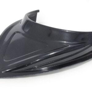 FIVESTAR MD3 Hood Scoop 3in Tall Curved Carbon Fiber Look 040-4114-CF