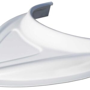 FIVESTAR MD3 Hood Scoop 3in Tall Curved White 040-4114-W