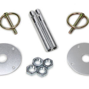 FIVESTAR Hood Pin Kit  3/8in Alum Silver 2-pack 10001-34033