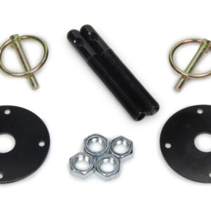 FIVESTAR Hood Pin Kit  3/8in Alum Black 2-pack 10001-34033-B