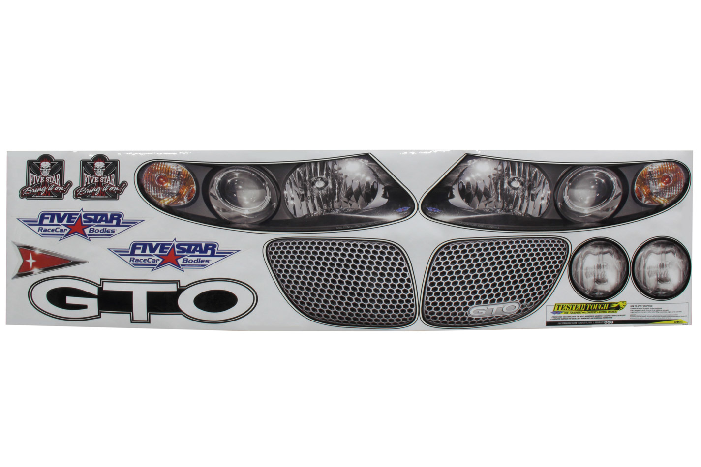 FIVESTAR Nose Only Graphics MD3 GTO Sticker Decal 375-410-ID