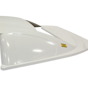 FIVESTAR ABC Greenhouse Rear Half Std Composite White 671-5102-W