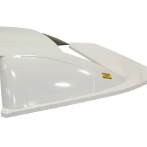 FIVESTAR ABC Greenhouse Rear Half Std Composite White 671-5102-W