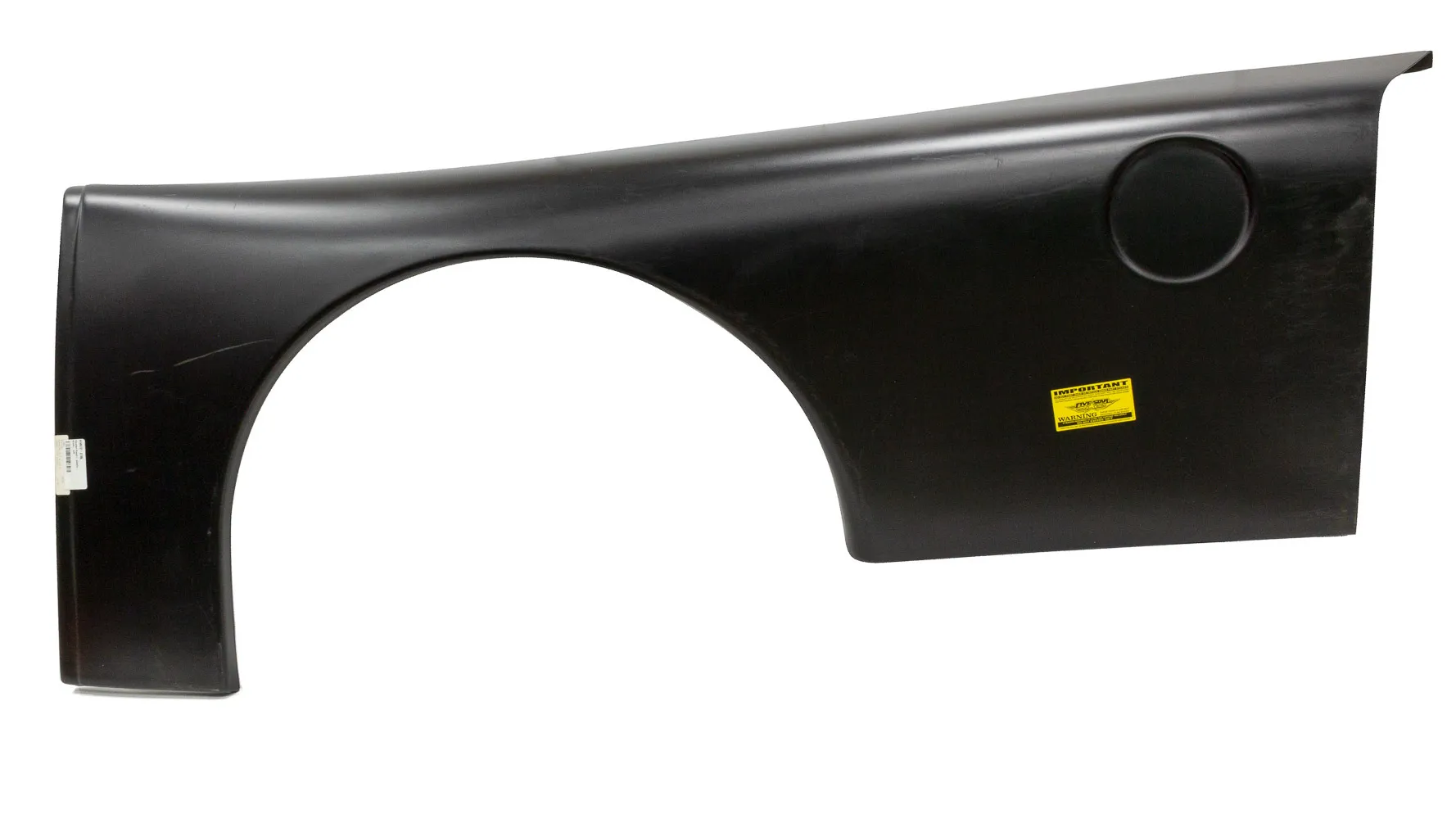 FIVESTAR Quarter Panel- plastic- black- left 672-27-BL