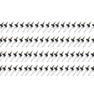 FIVESTAR Lrg Hd Rivet Black Multi -grip 100pk 814B-100L